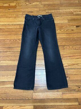 Levi's 315 Shaping Bootcut Jeans Women’s Size 29 Black Stretch Denim 29x29